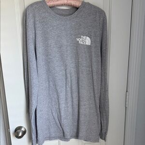The North Face Men's Heather Gray Long Sleeve Tee